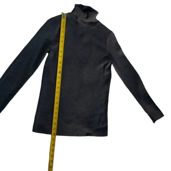 Chicos Womens Gray Turtleneck Long Sleeve Size 0 - Picture 8 of 10